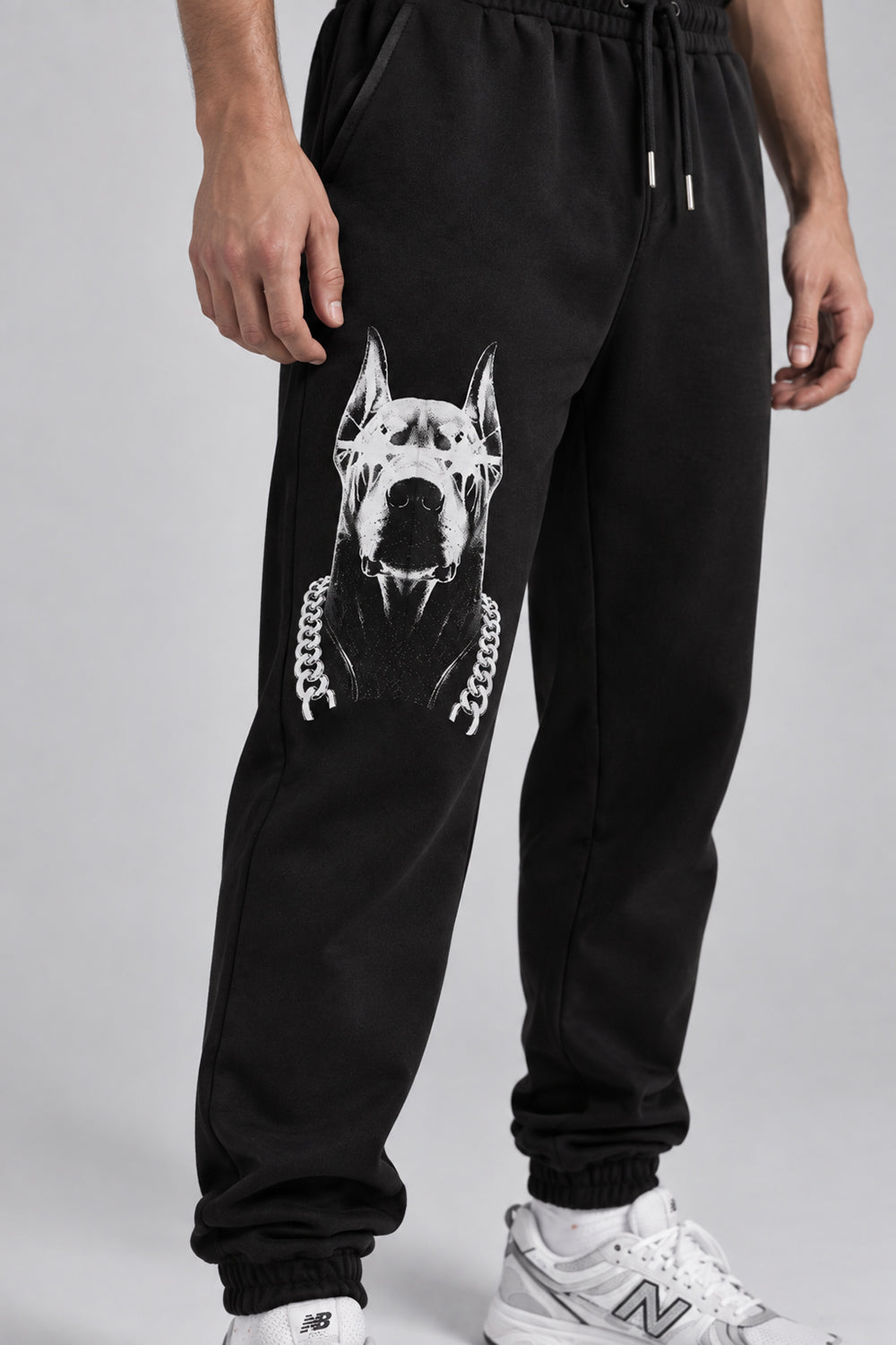 Doberman Baskılı Jogger