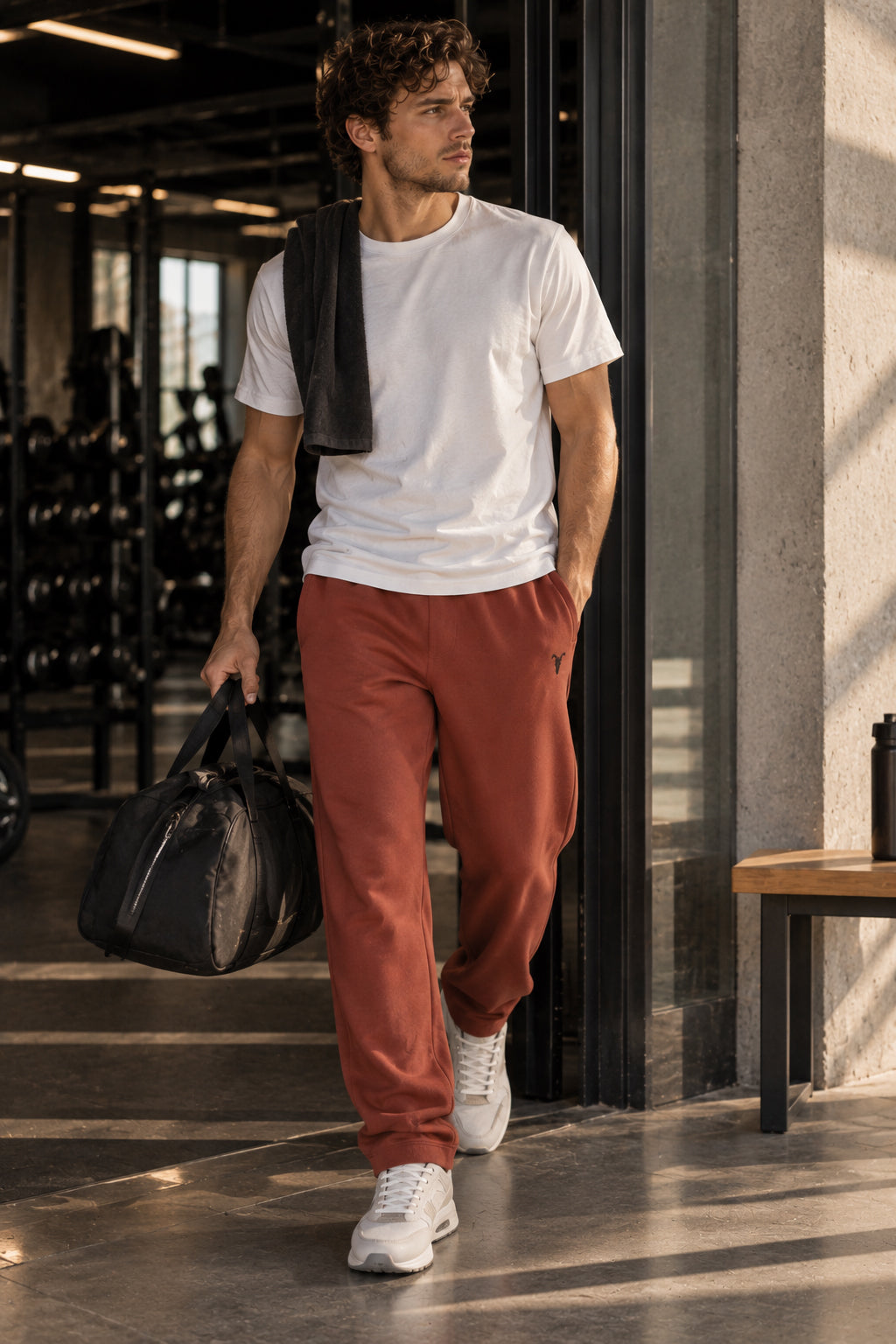 Kiremit Renk Erkek Jogger Pantolon