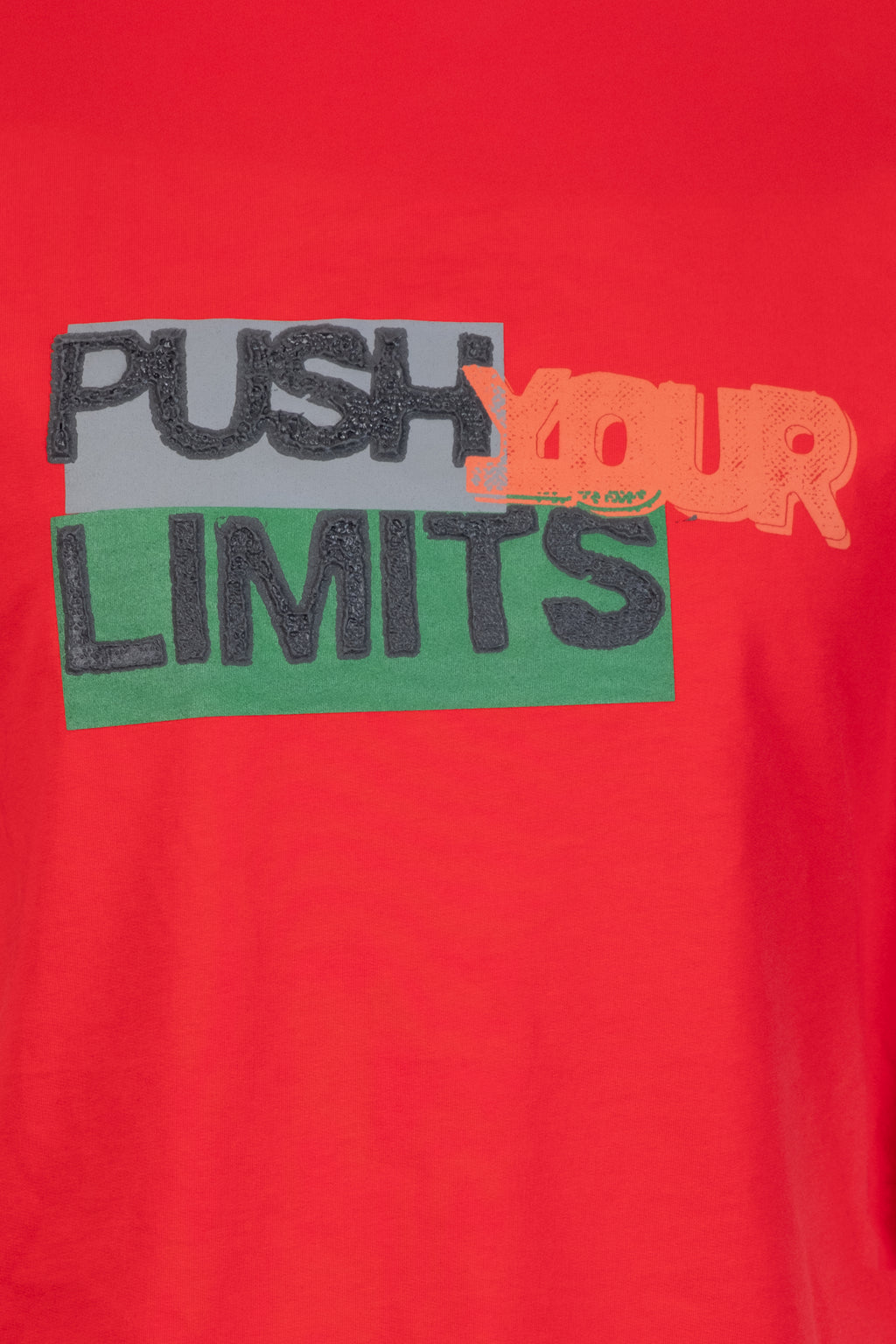 Slogan Baskılı Kapüşonlu Kırmızı Kolsuz Sweatshirt