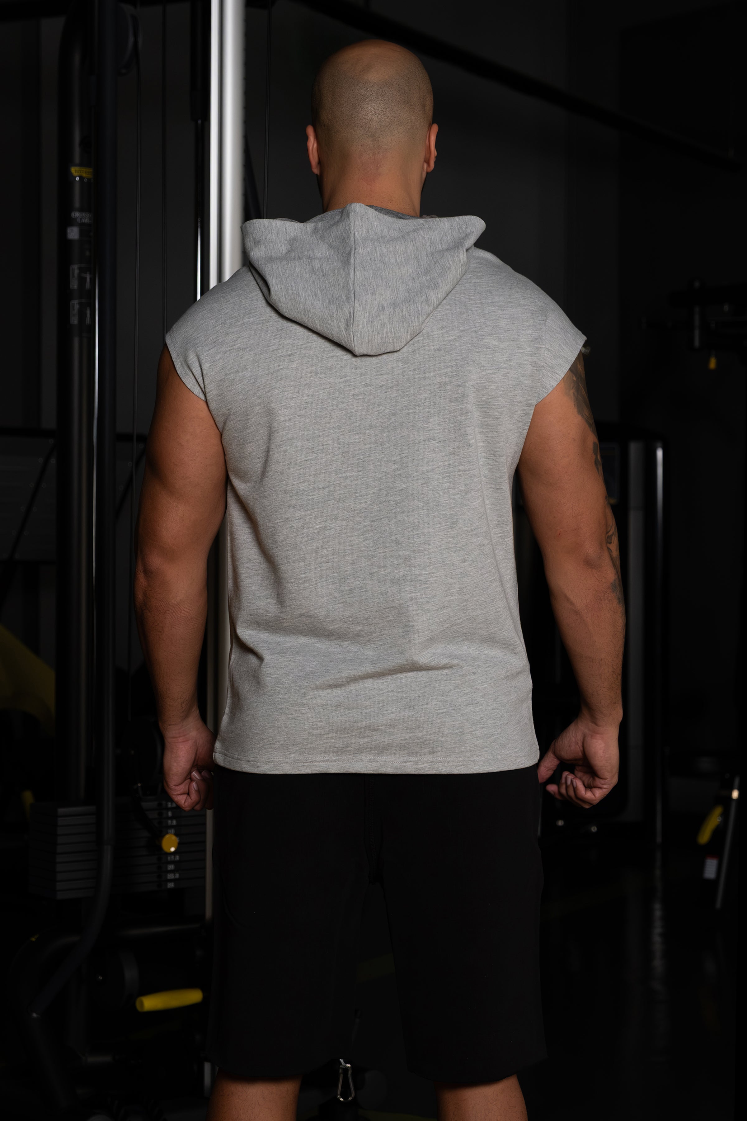 Baskılı Kapüşonlu Grimelanj Kolsuz Sweatshirt