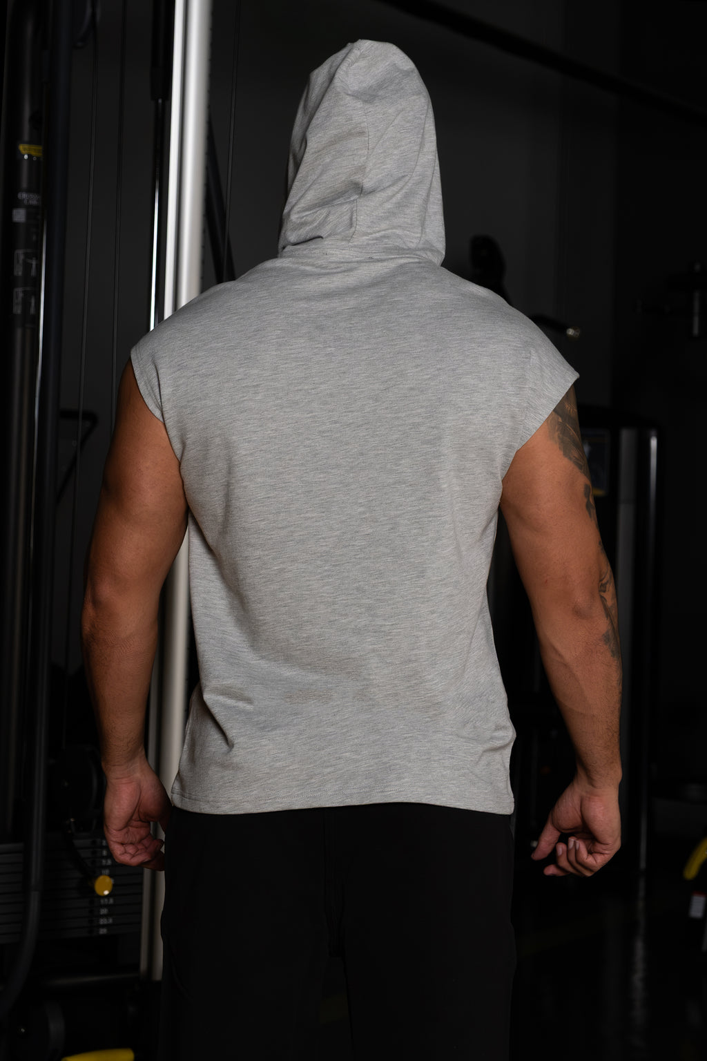 Baskılı Kapüşonlu Grimelanj Kolsuz Sweatshirt