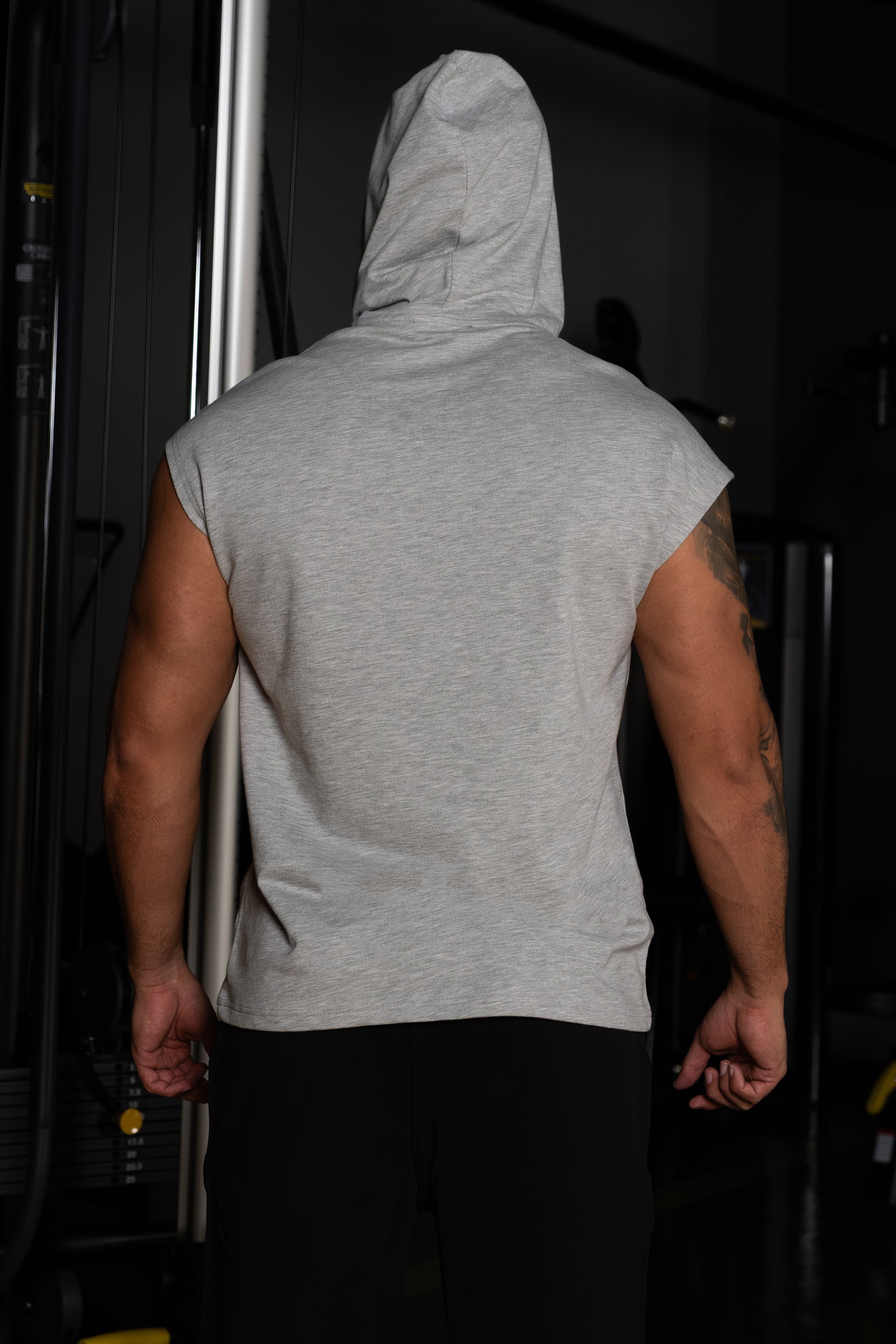 Baskılı Kapüşonlu Grimelanj Kolsuz Sweatshirt
