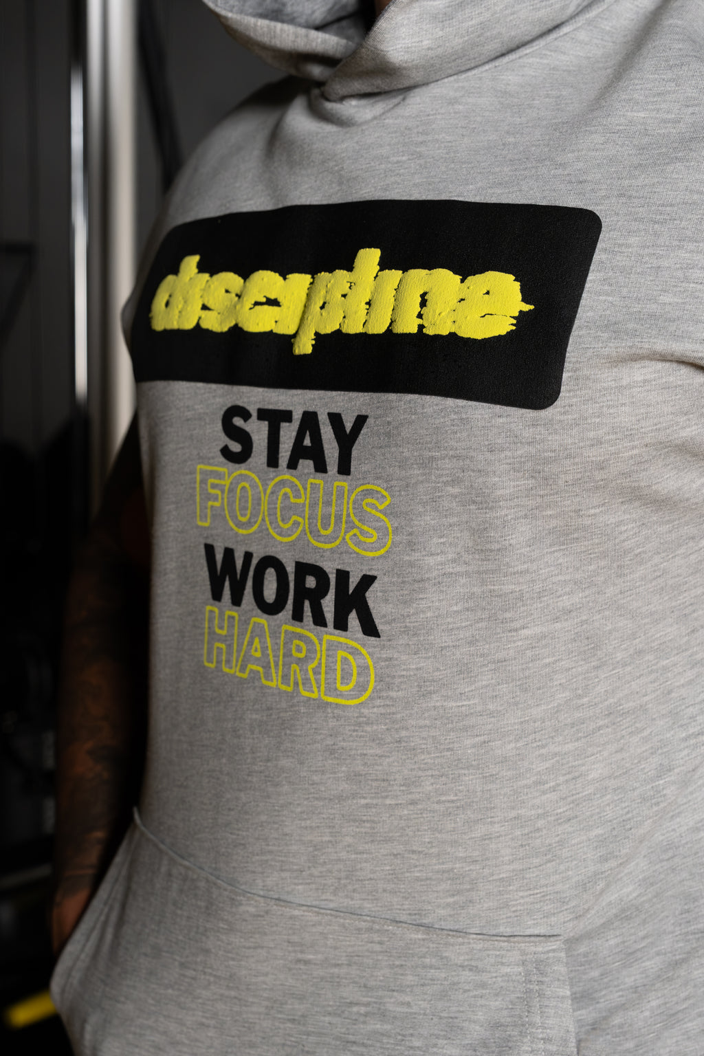 Tasarım Baskılı Kapüşonlu Grimelanj Kolsuz Sweatshirt