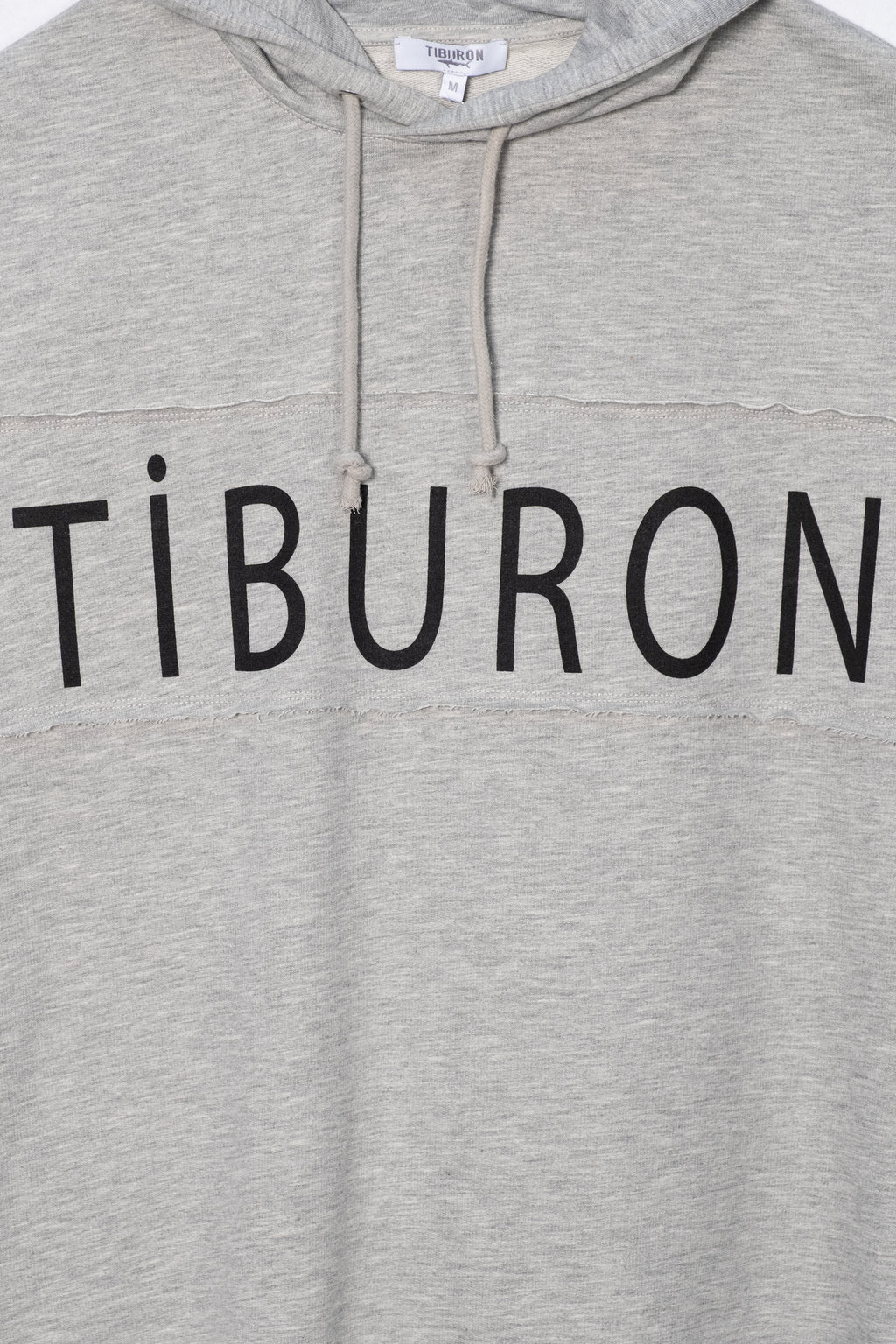 Erkek Baskılı Gri Melanj Kapüşonlu Kolsuz Hoodie