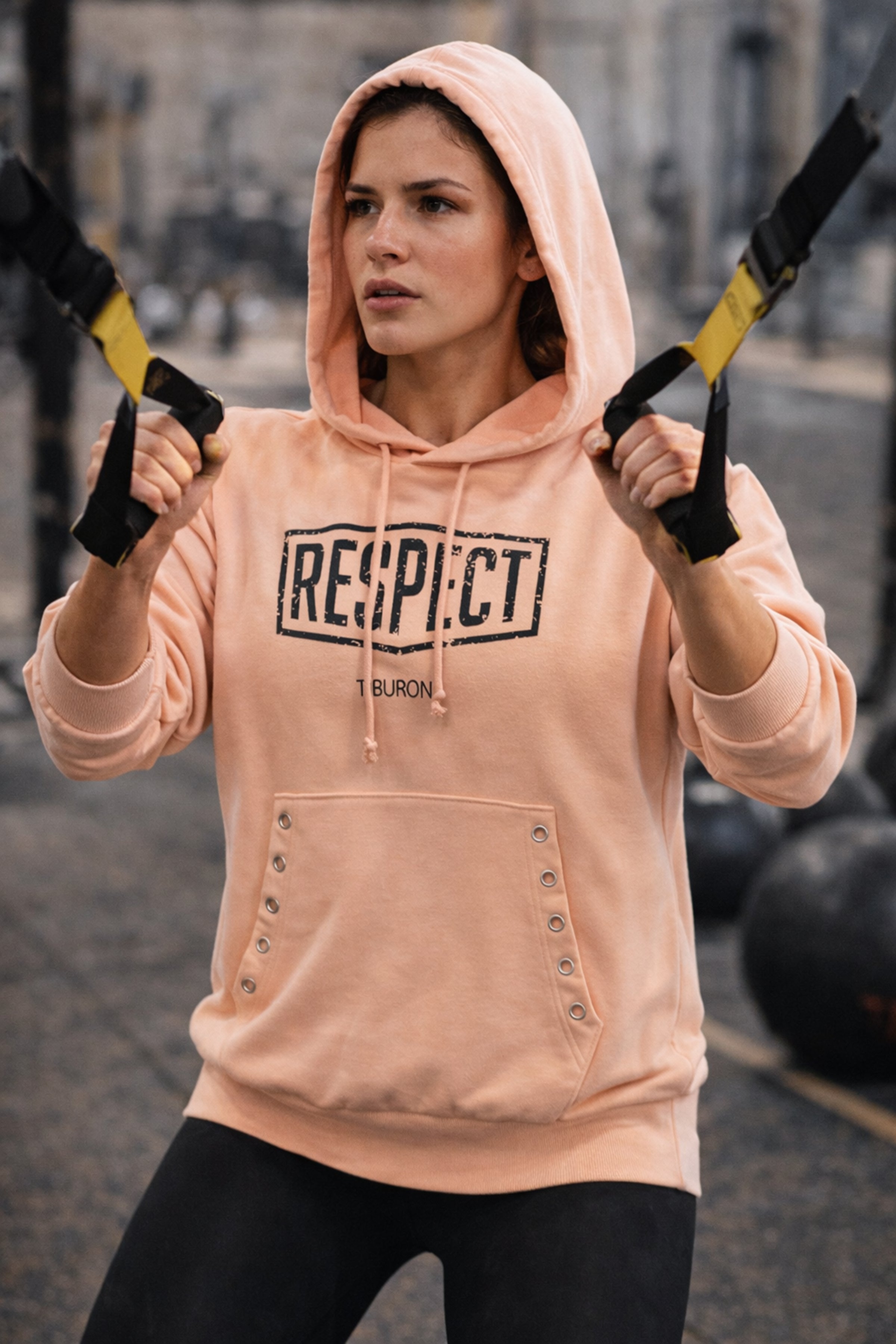 Kadın Kuşgözü Detaylı Kapüşonlu Hoodie