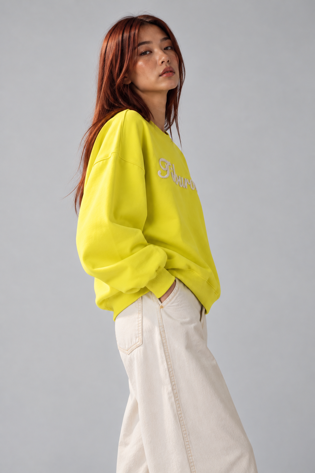 Tiburon Nakışlı Sarı Sweatshirt