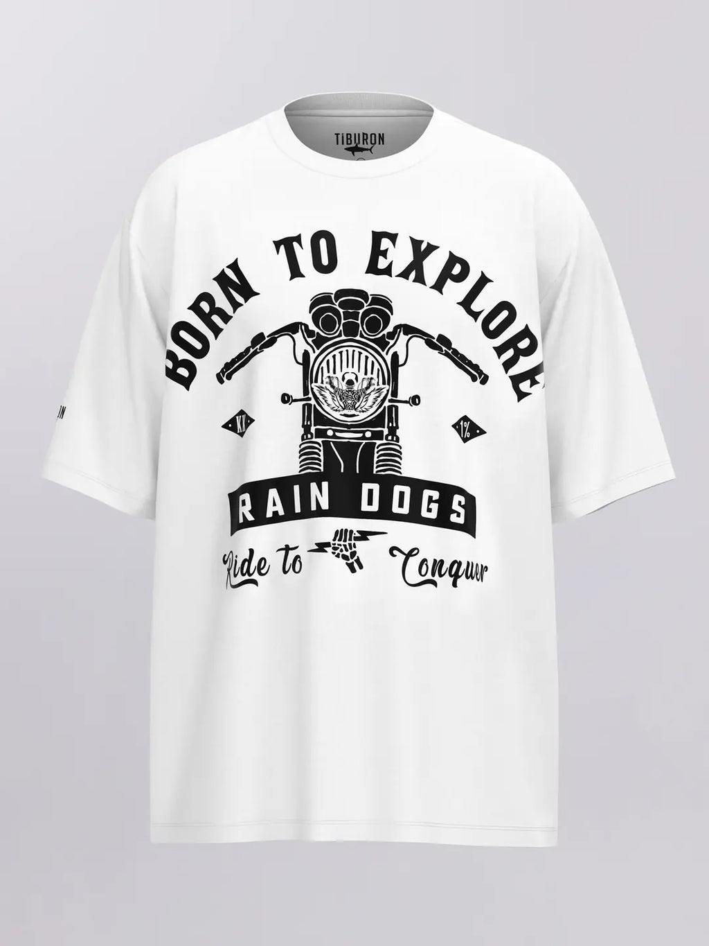 Rain Dogs Tema Baskılı Beyaz Erkek Tişört
