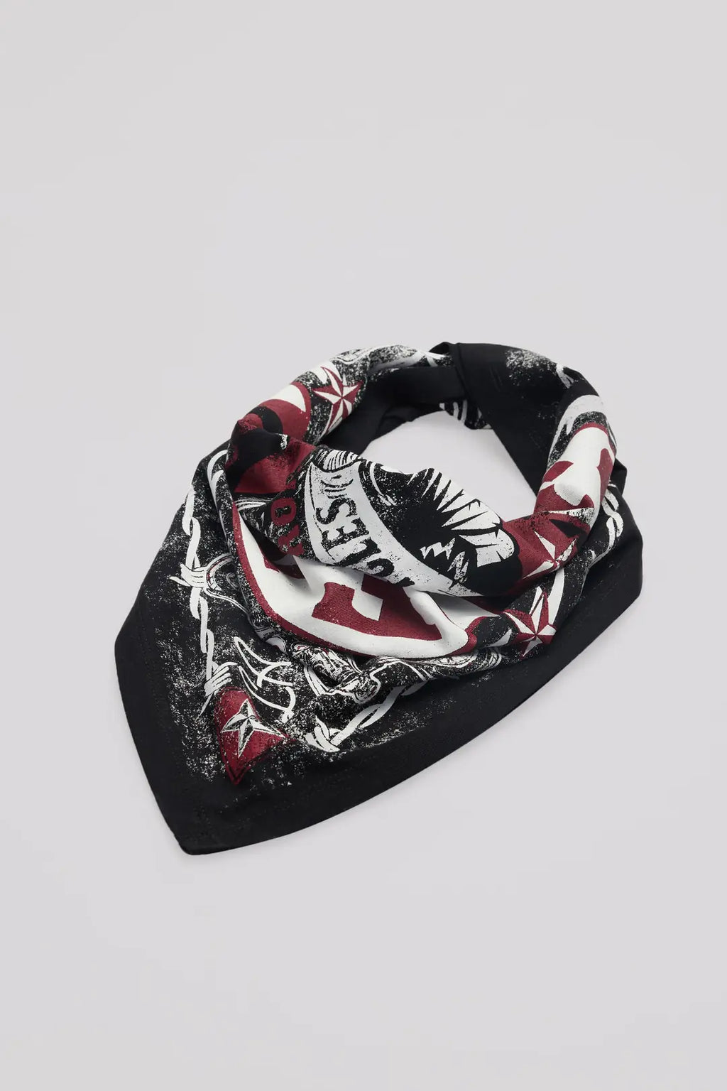 Kartal Baskılı Siyah Bandana