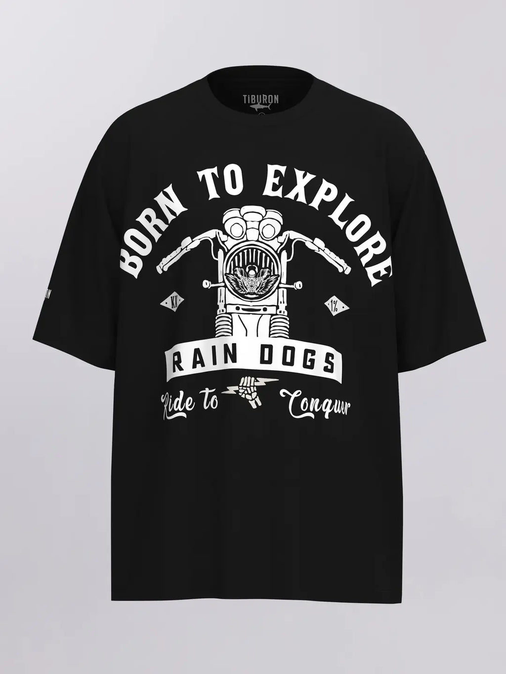 Rain Dogs Tema Baskılı Siyah Erkek Tişört