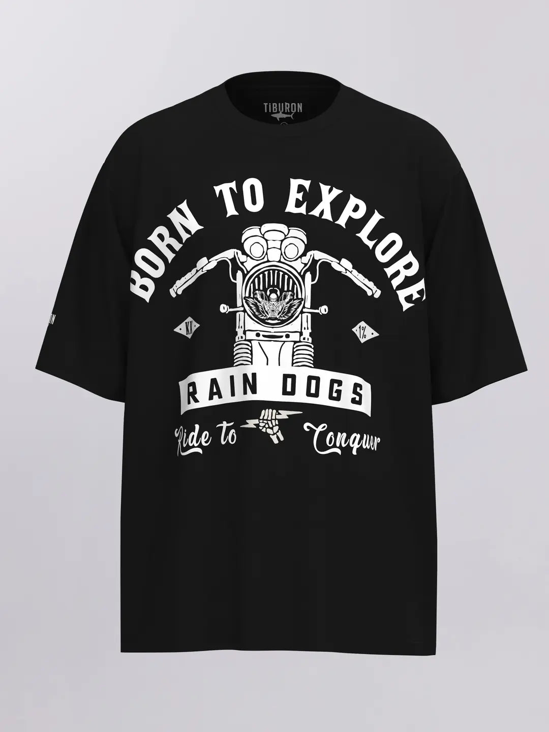 Rain Dogs Tema Baskılı Siyah Erkek Tişört