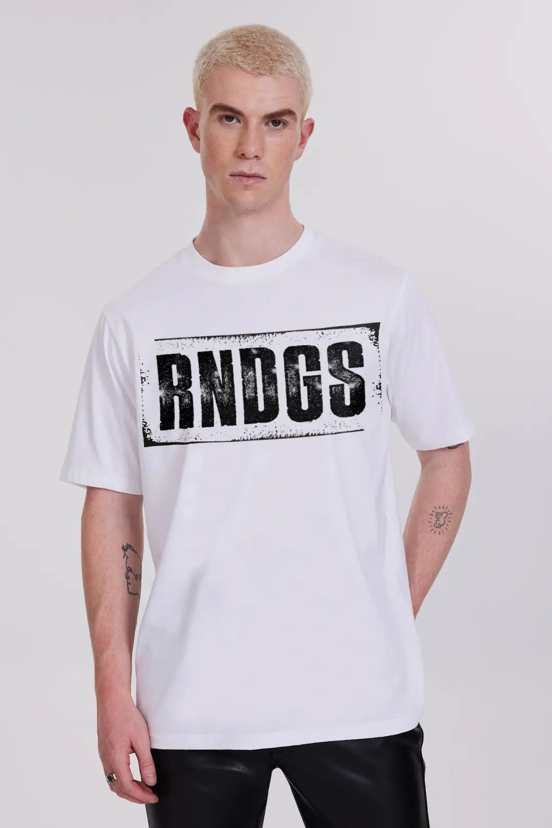 RNDGS Beyaz Erkek Tişört
