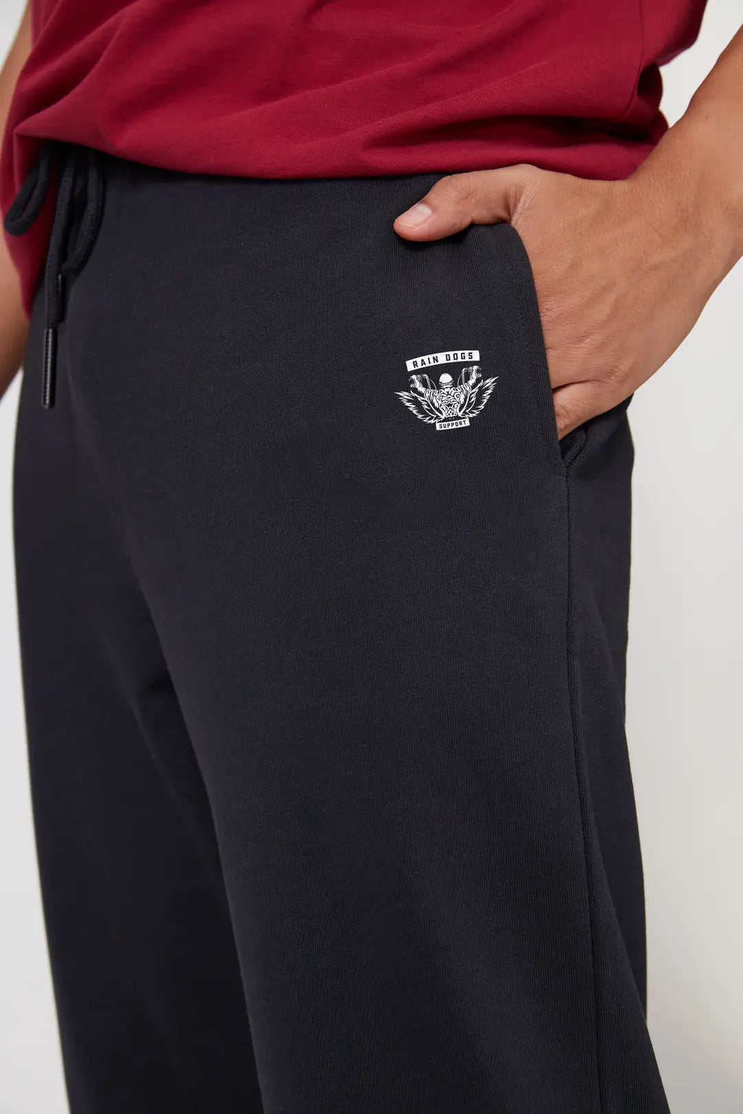 Rain Dogs Logolu Antrasit Erkek Jogger Pantolon