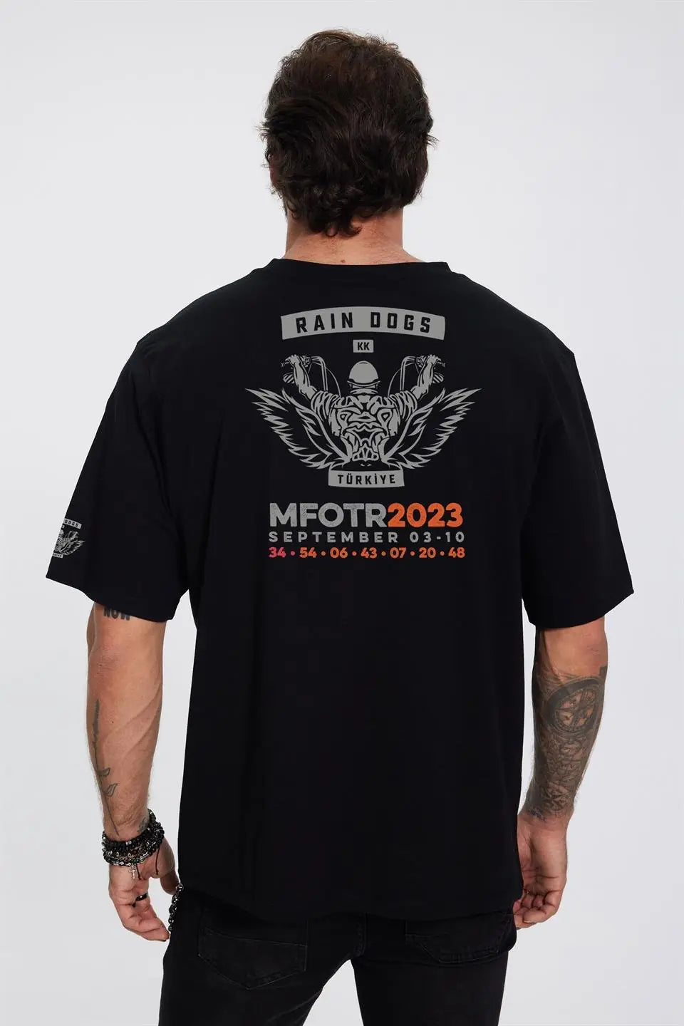 Rain Dogs Moto Fest Siyah Erkek Tişört