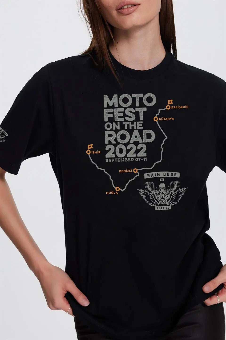 Moto Fest 2022 Siyah Kadın Tişört