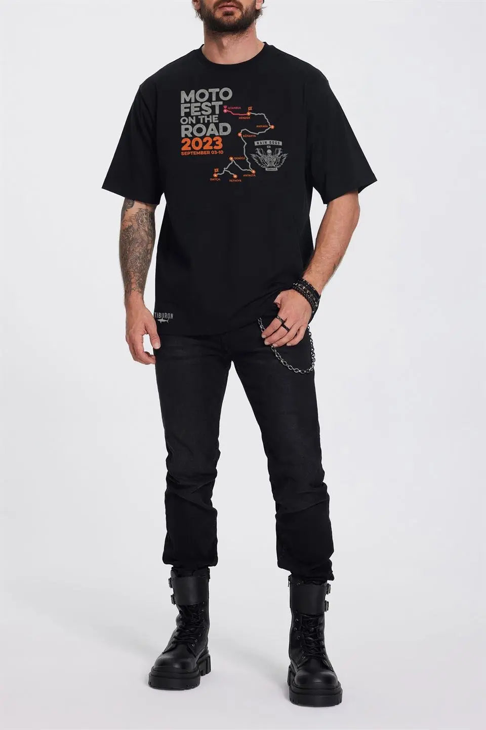 Moto Fest 2023 Siyah Erkek Tişört