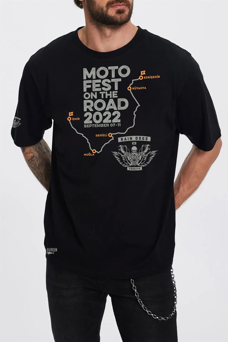 Moto Fest 2022 Siyah Erkek Tişört
