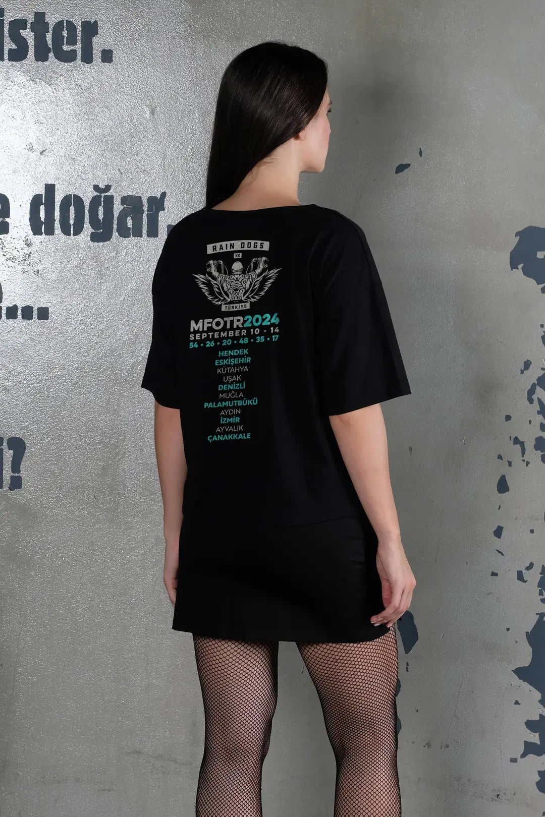 Moto Fest 2024 Siyah Kadın Tişört