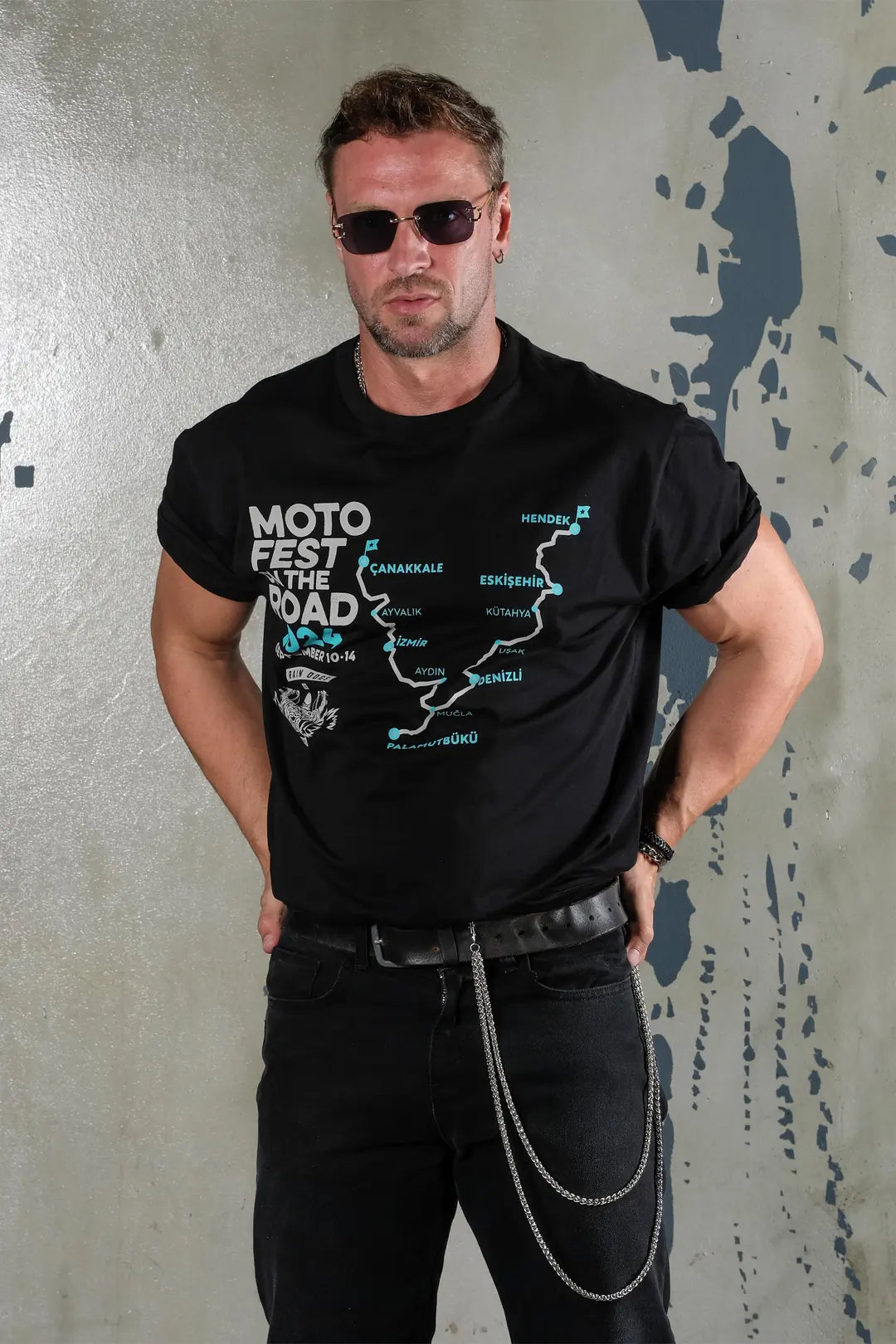 Moto Fest 2024 Siyah Erkek Tişört