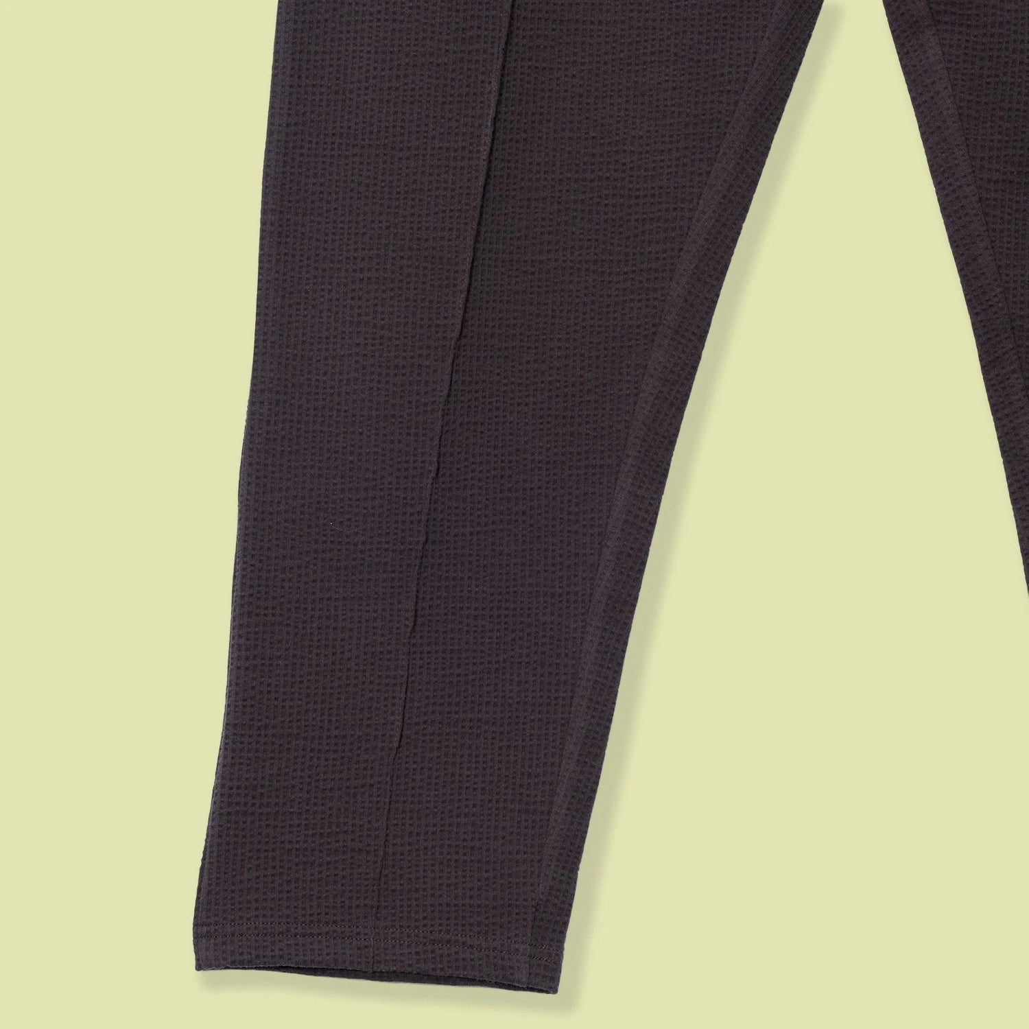 Waffle Dokulu Kahverengi Jogger Pantolon