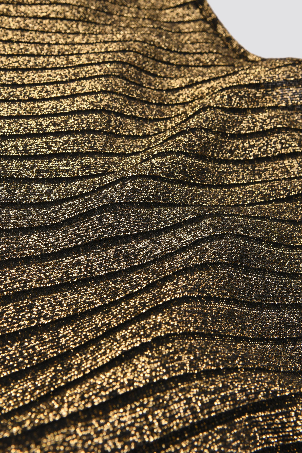 Simli Siyah Straplez Crop Top