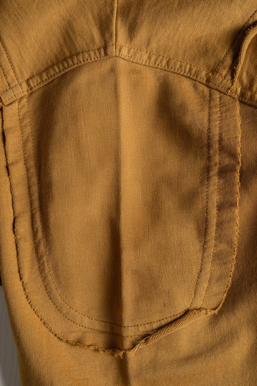 Dikiş Detaylı Hardal Sweatshirt