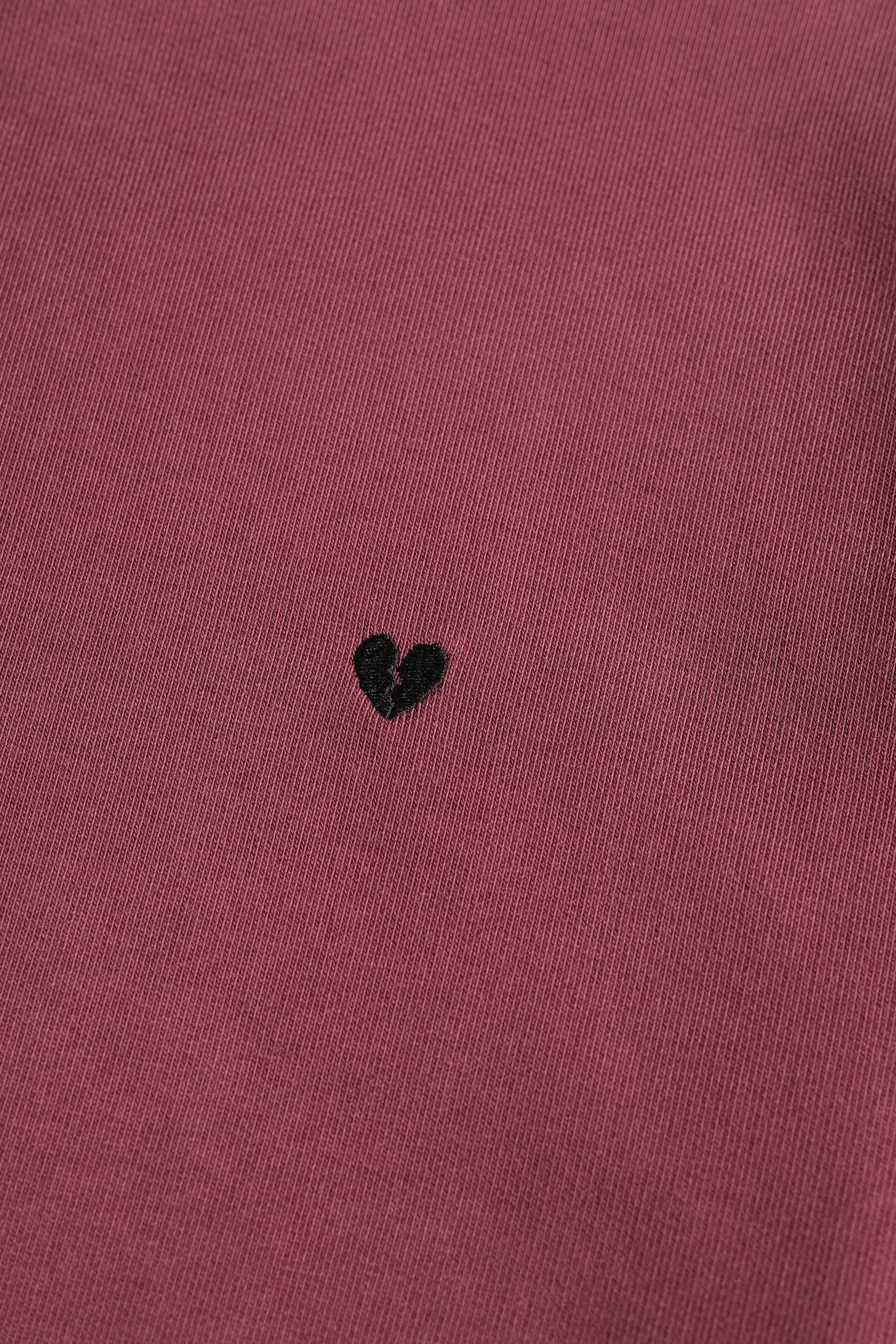 Bordo Bisiklet Yaka Sweatshirt