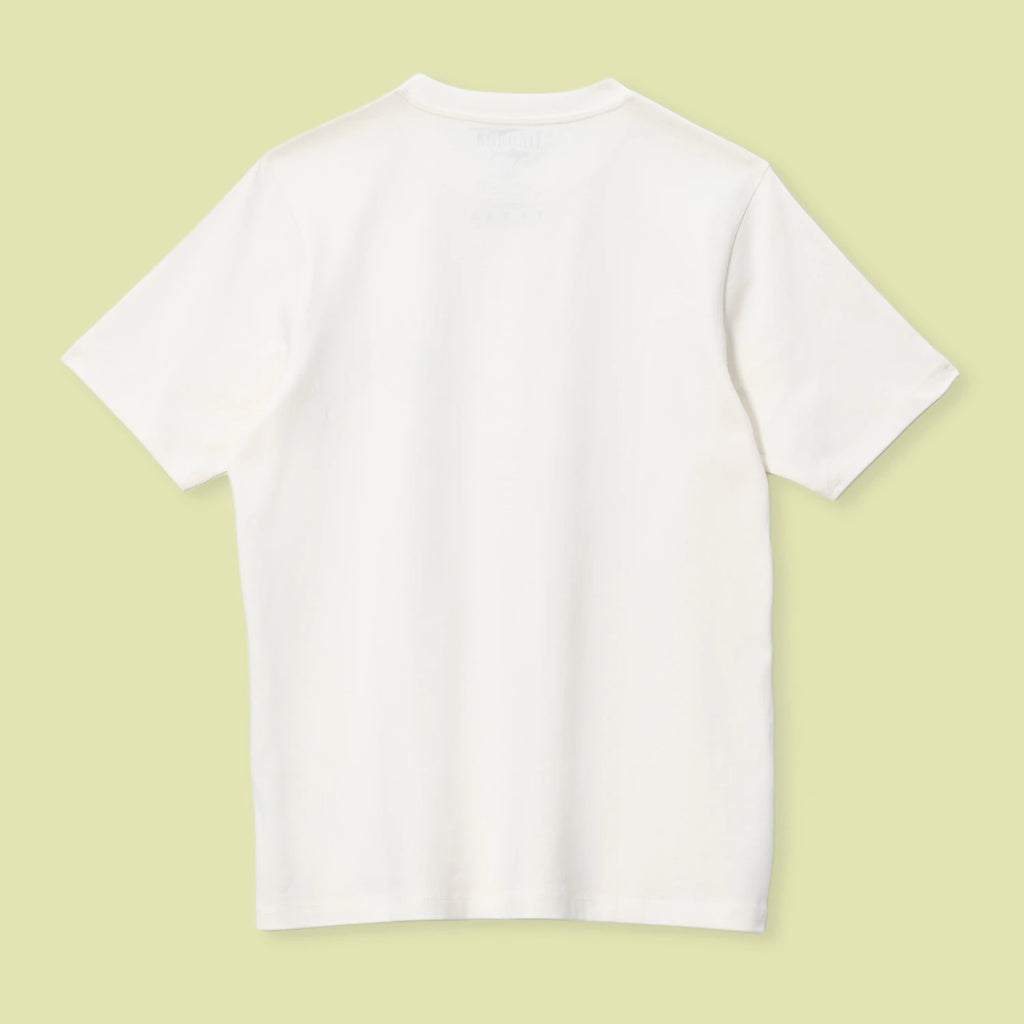Erkek Minimal Baskılı Ekru Regular Tişört