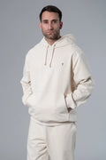 Kapüşonlu Oversize Ekru Hoodie