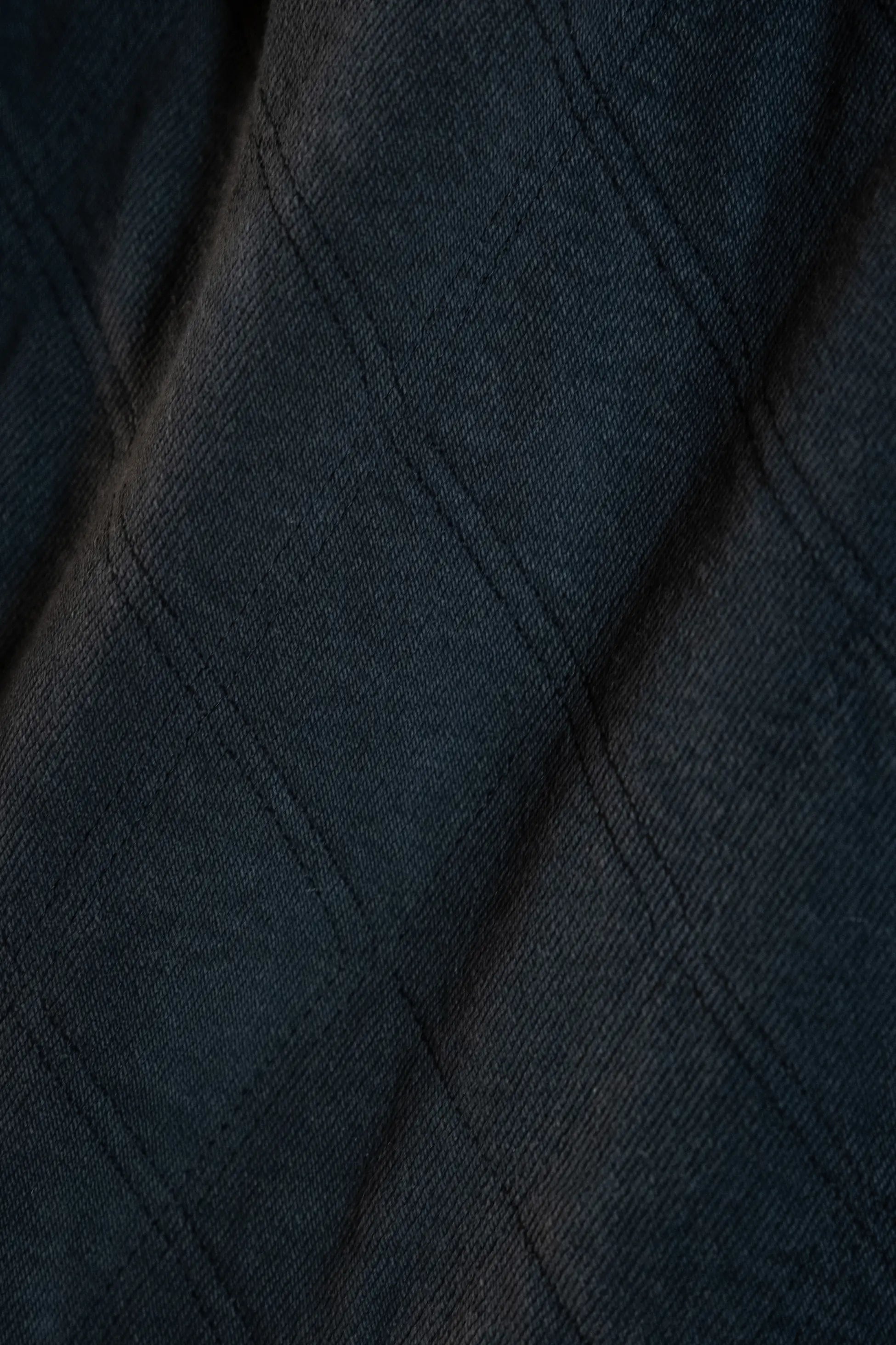 Koyu Lacivert Fermuarlı Kapitone Denim Yelek