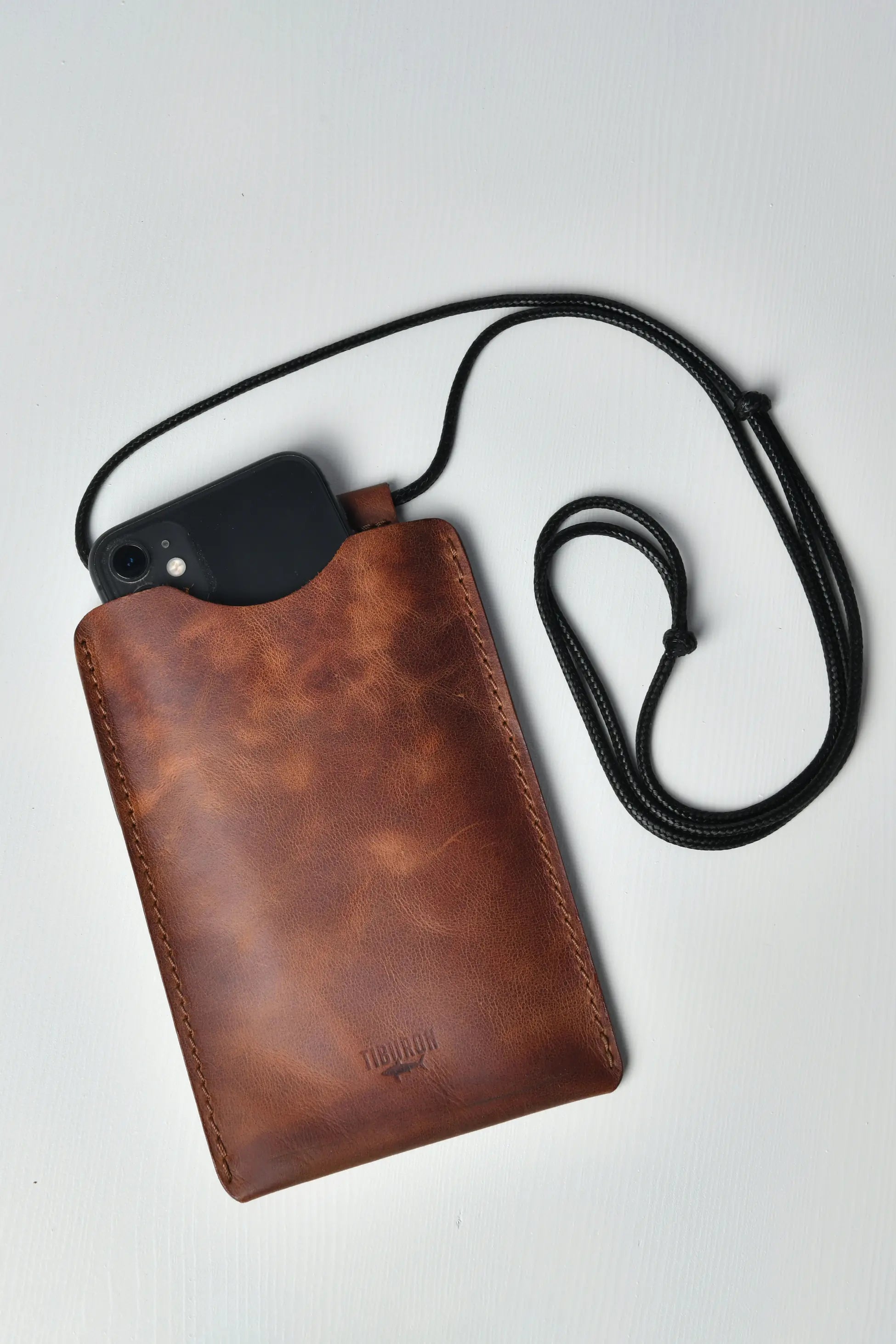 Deri Telefon Çantası