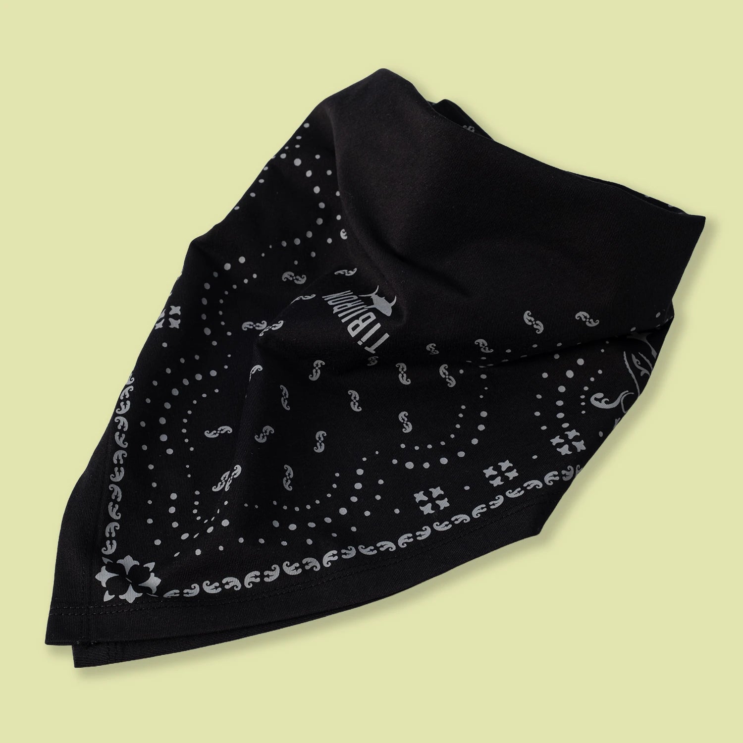 Siyah Baskılı Bandana