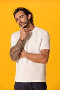 Beyaz Waffle Tshirt
