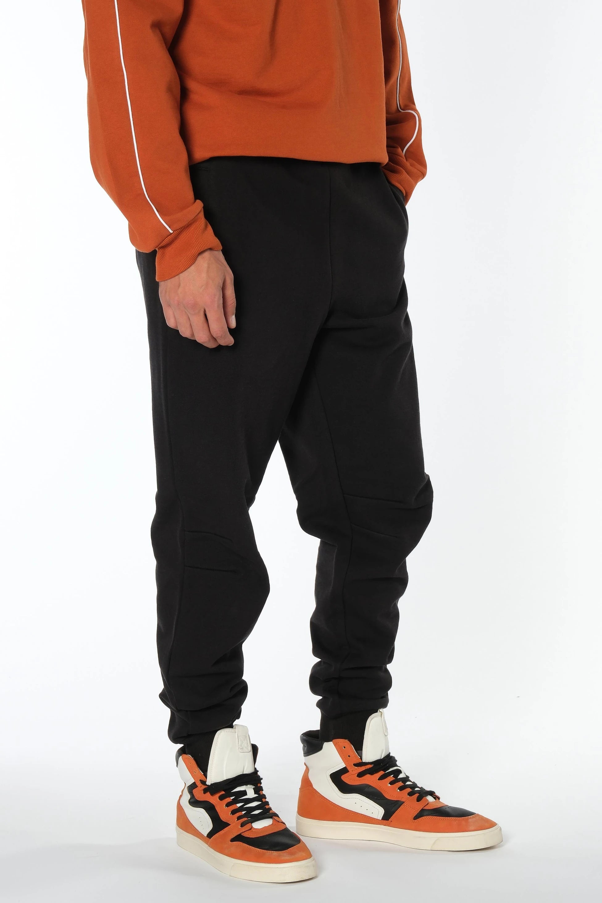 Siyah Manşetli Jogger