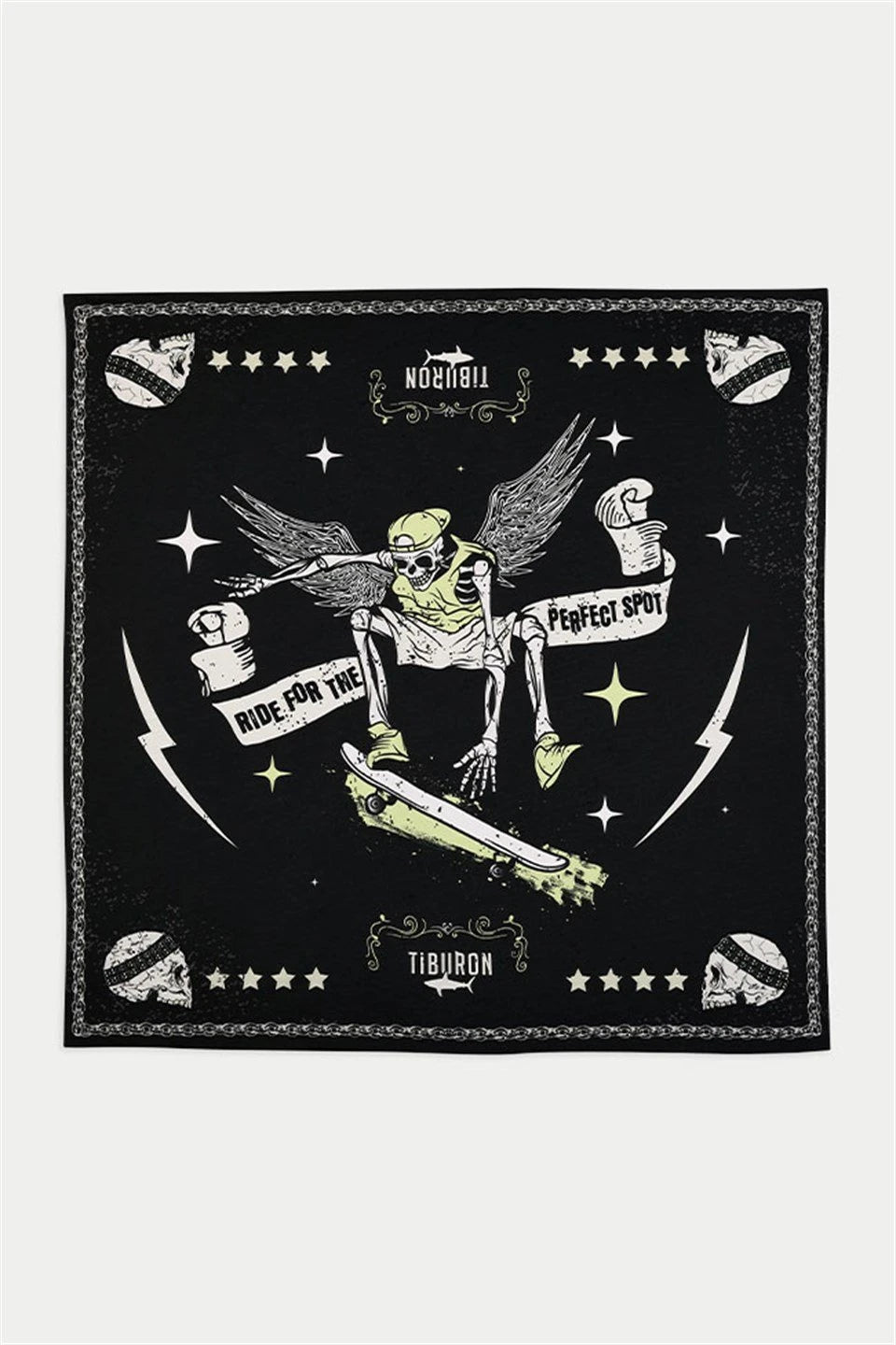 Baskılı Siyah Bandana