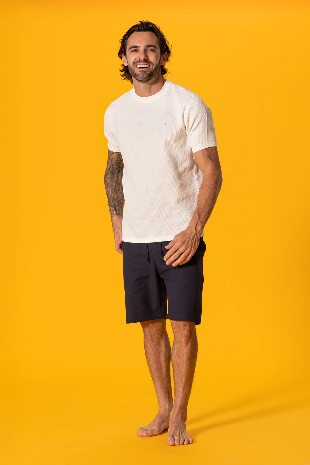 Beyaz Waffle Tshirt