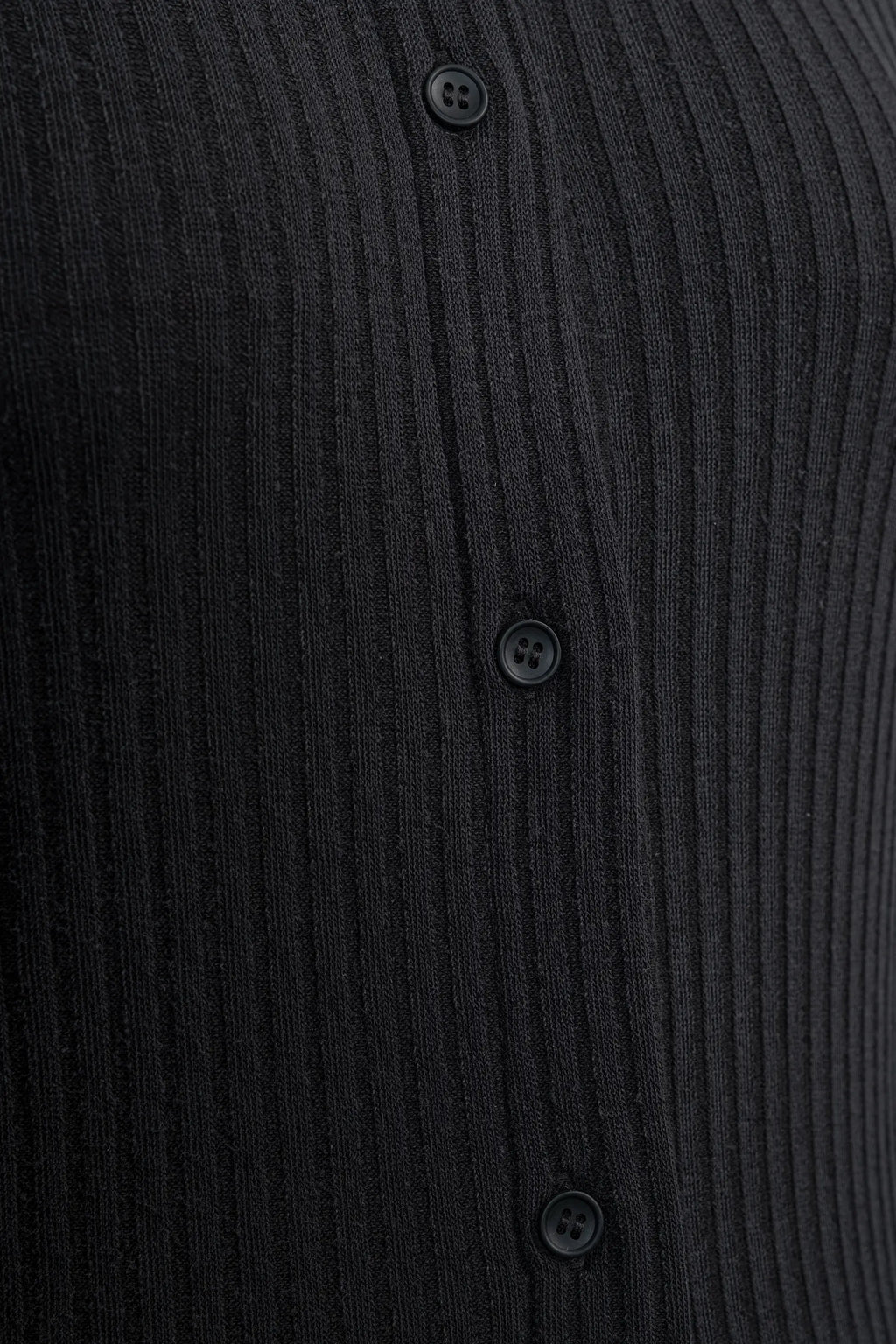 Fitilli Siyah Polo Yaka Elbise