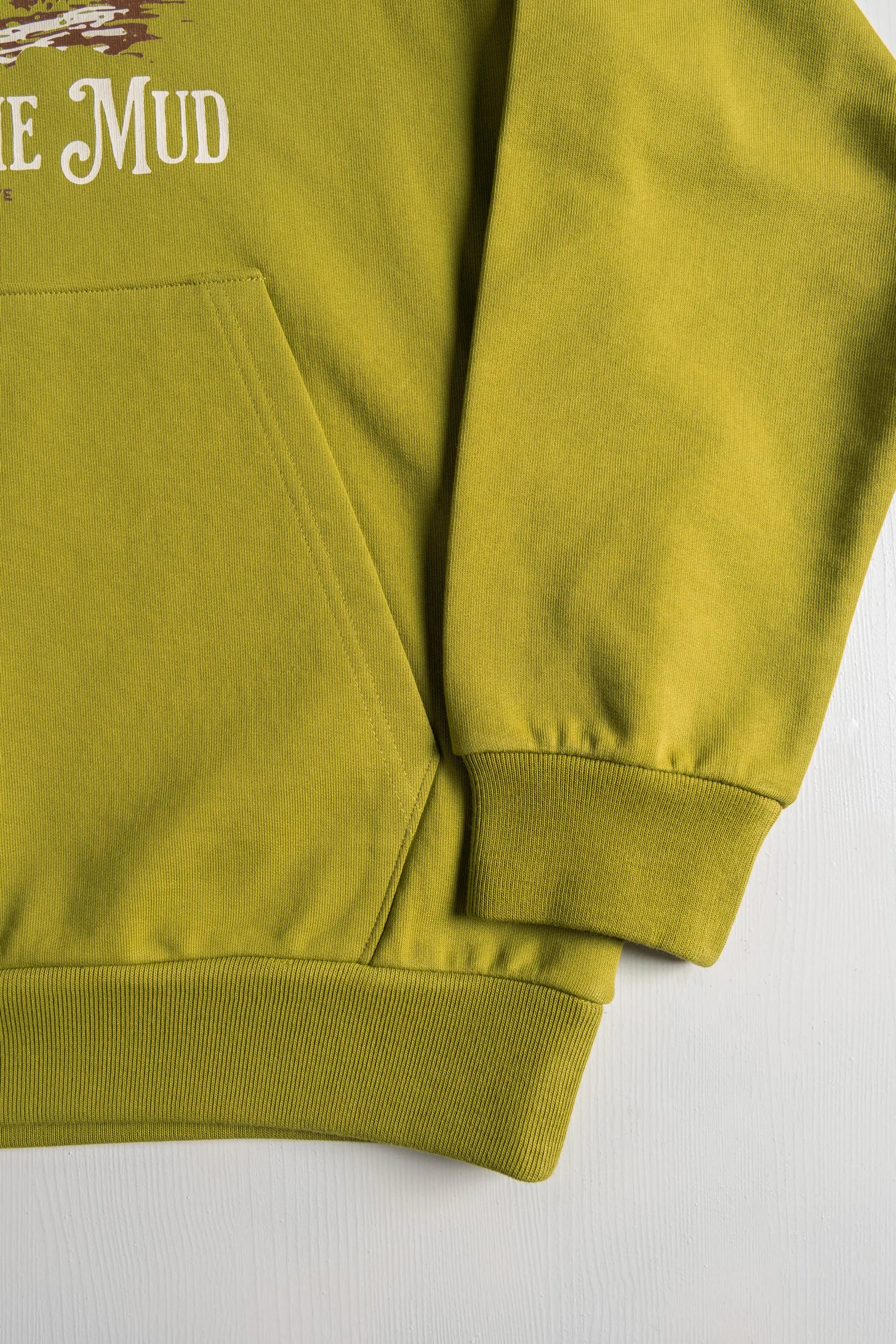 Baskılı Kapüşonlu Regular Yeşil Erkek Hoodie