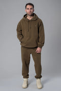 Kapüşonlu Oversize Haki Hoodie