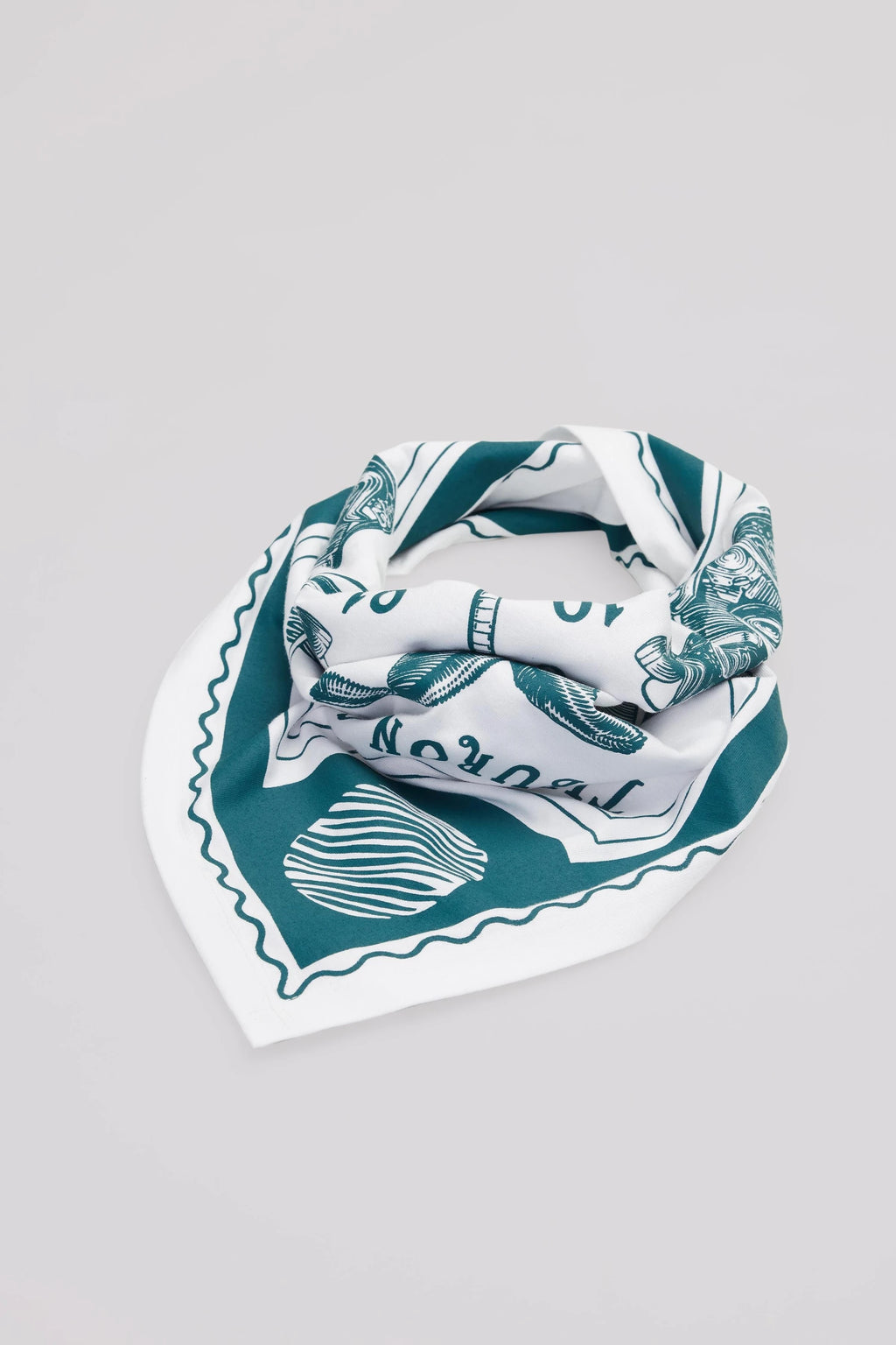 Baskılı Beyaz Bandana