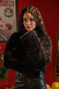 Kabarık Tüylü Boğazlı Body