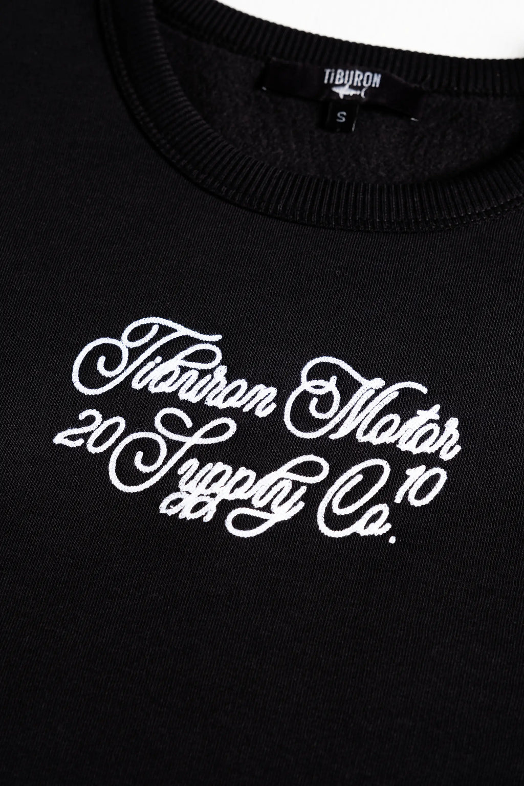 Dikiş Detaylı Nakışlı Siyah Sweatshirt