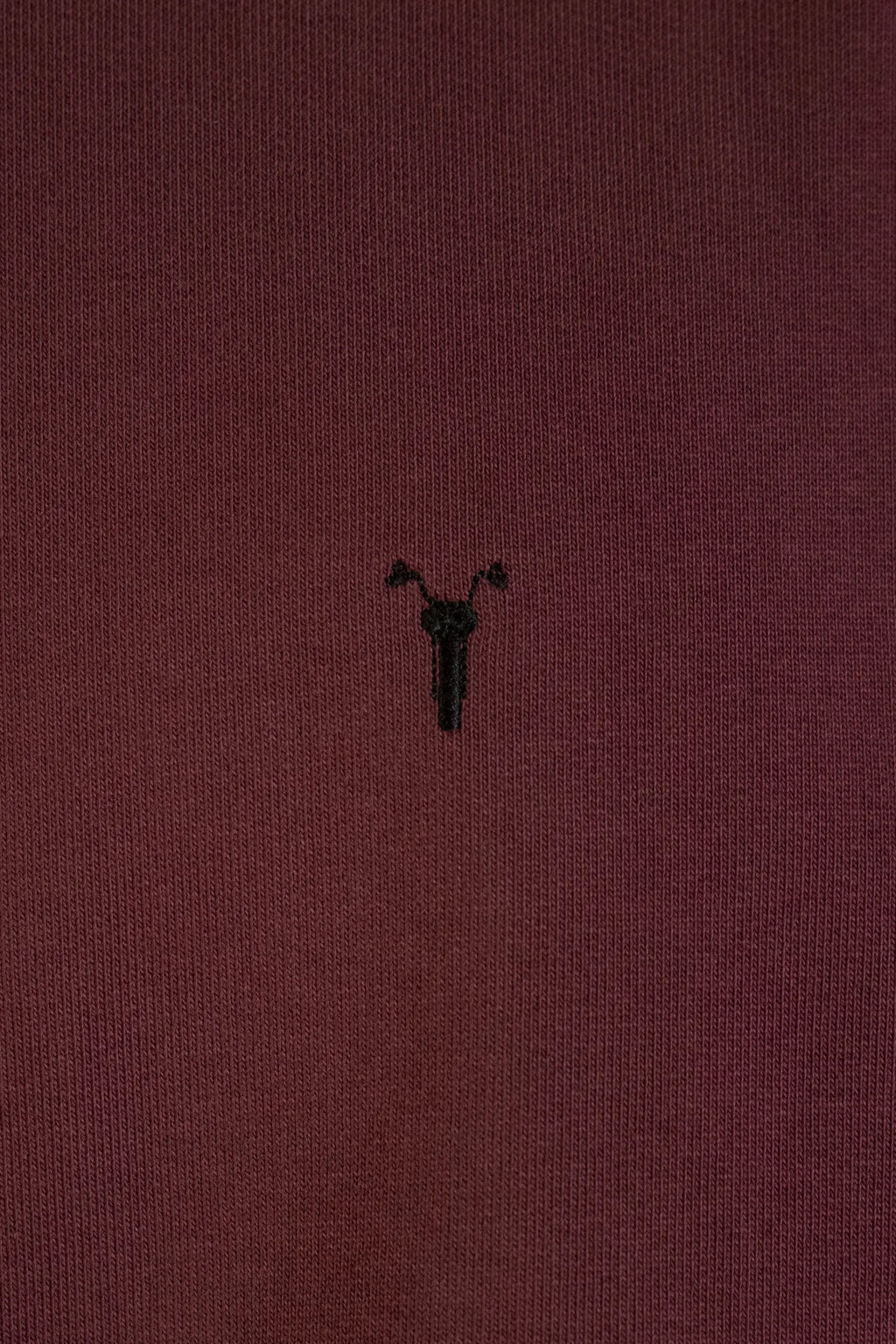Bisiklet Yaka Bordo Sweatshirt