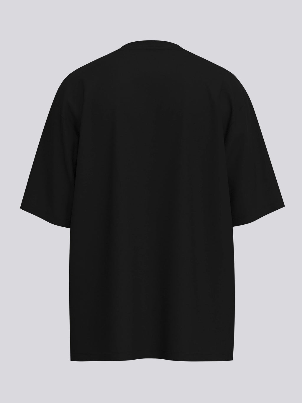 Slogan Baskılı Erkek Siyah Oversize Tişört