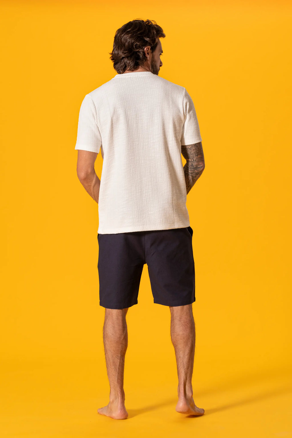 Beyaz Dokulu Tshirt