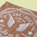 Poplin Baskılı Kahverengi Bandana
