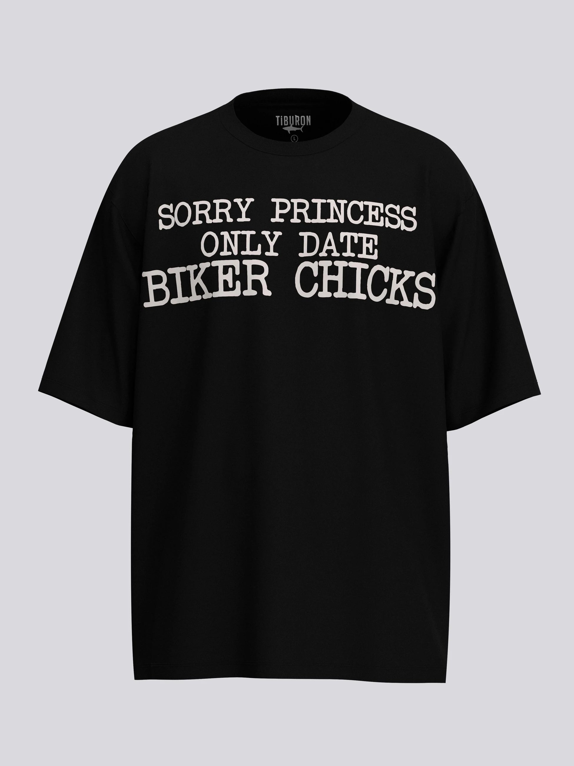 Slogan Baskılı Erkek Siyah Oversize Tişört