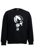 Kabartma Baskılı Siyah Erkek Sweatshirt