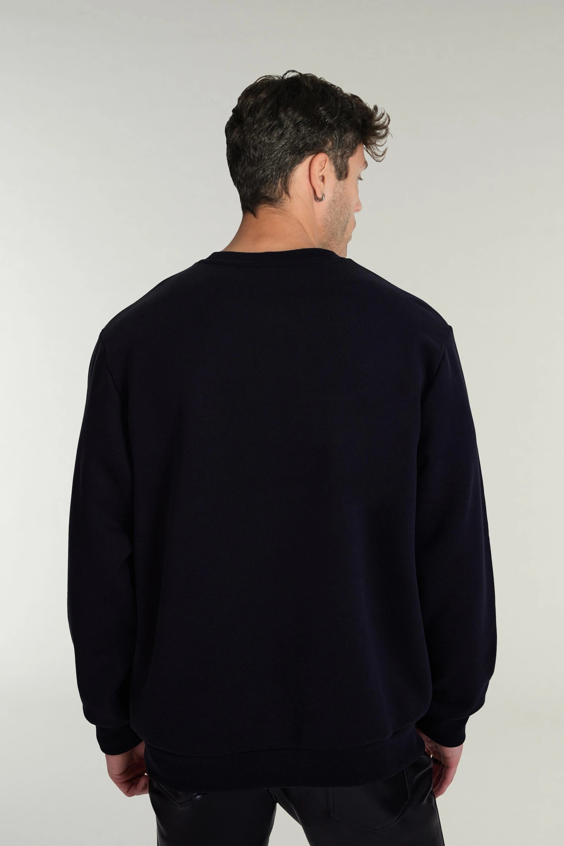 Kurukafa Baskılı Siyah Erkek Sweatshirt