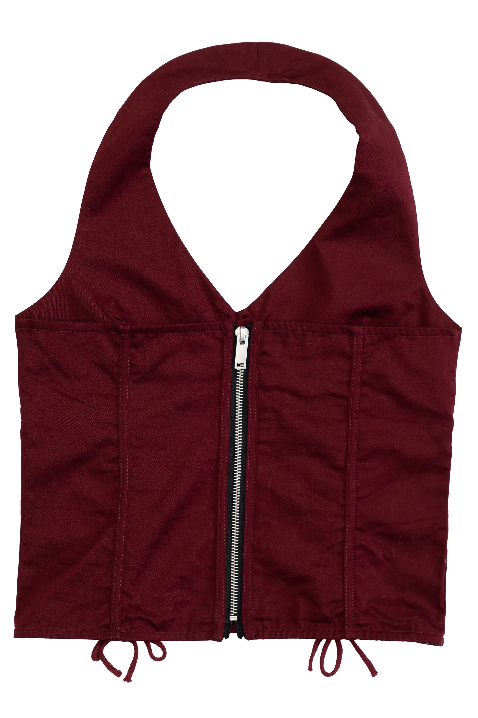 Kadın Bordo Korse Top