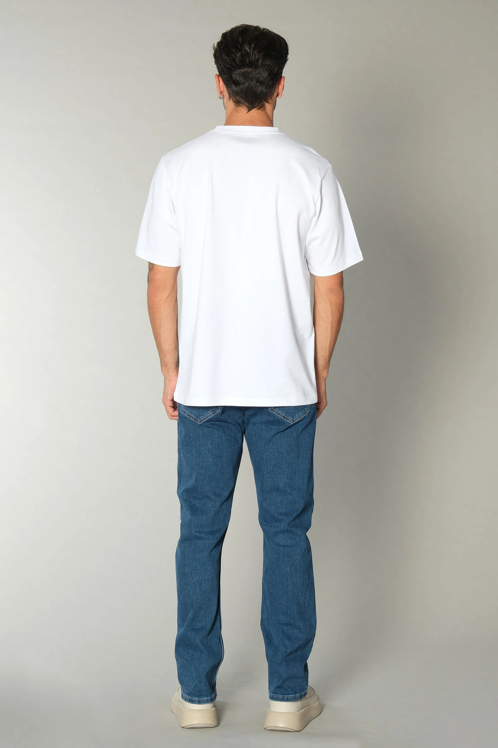 Motor Baskılı Beyaz Tshirt